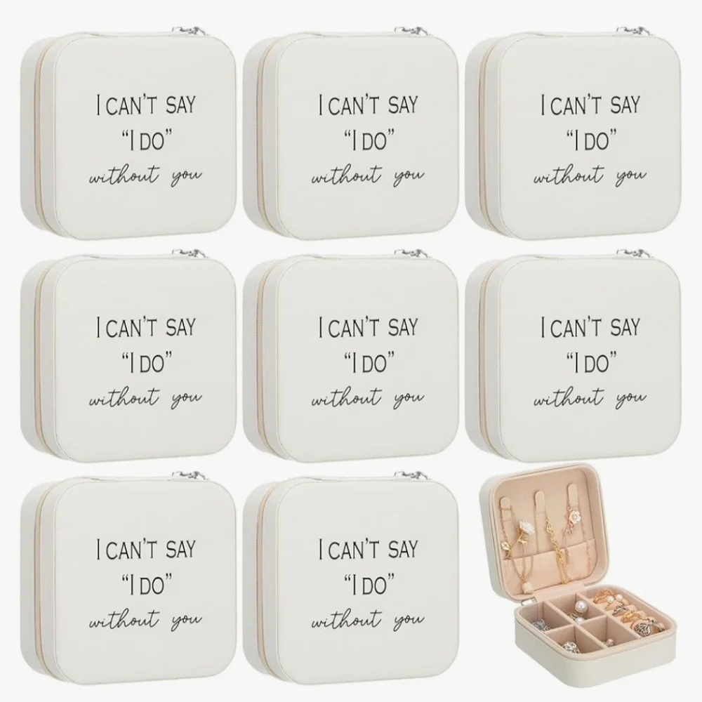 Nwt 8 Pcs Bridesmaid Proposal Jewelry Box Gifts I Can't Say I Do Without You
